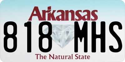 AR license plate 818MHS