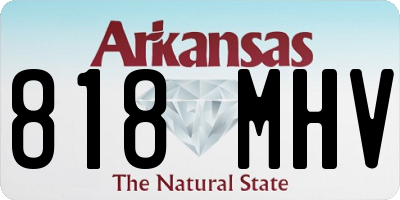 AR license plate 818MHV