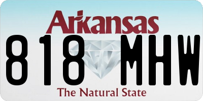 AR license plate 818MHW