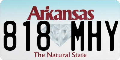 AR license plate 818MHY