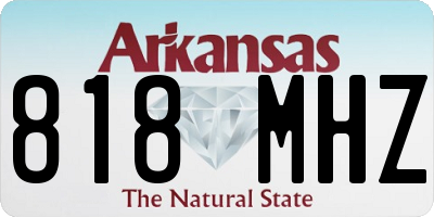 AR license plate 818MHZ