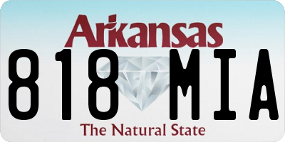 AR license plate 818MIA