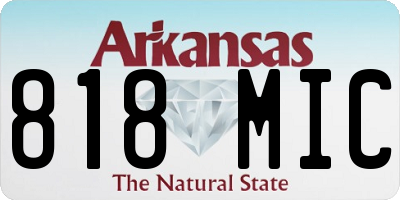 AR license plate 818MIC