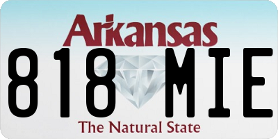 AR license plate 818MIE