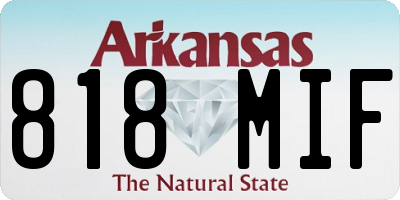 AR license plate 818MIF