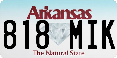 AR license plate 818MIK