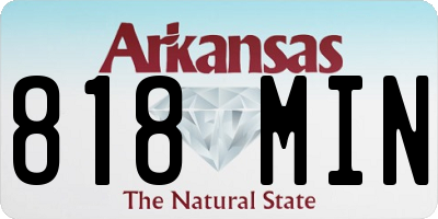 AR license plate 818MIN