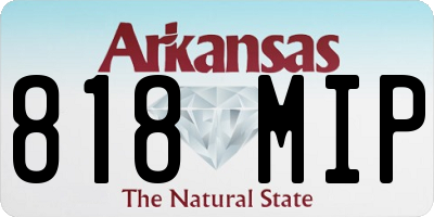 AR license plate 818MIP