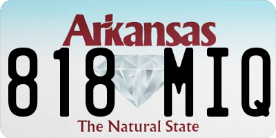 AR license plate 818MIQ