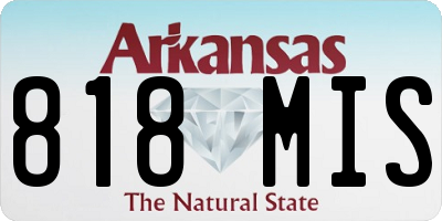 AR license plate 818MIS