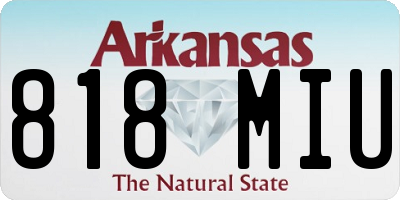 AR license plate 818MIU