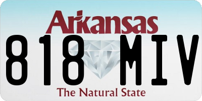 AR license plate 818MIV