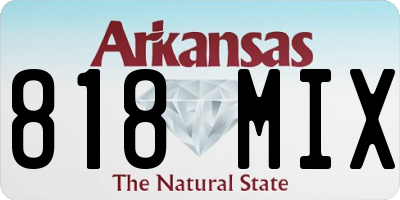 AR license plate 818MIX
