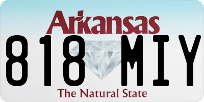 AR license plate 818MIY