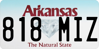 AR license plate 818MIZ