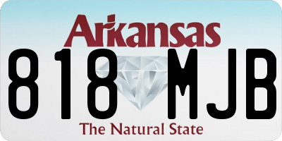 AR license plate 818MJB