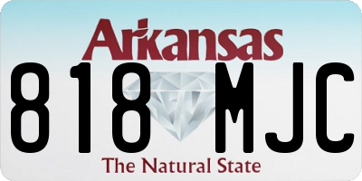 AR license plate 818MJC