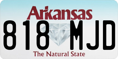 AR license plate 818MJD