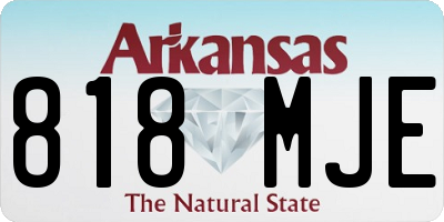 AR license plate 818MJE