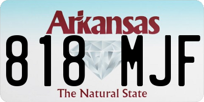 AR license plate 818MJF