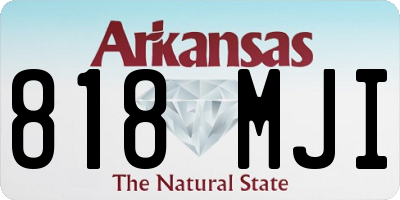 AR license plate 818MJI