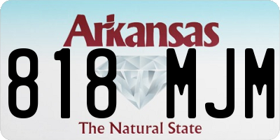 AR license plate 818MJM