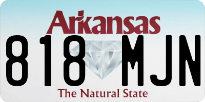 AR license plate 818MJN