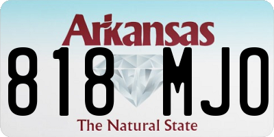 AR license plate 818MJO