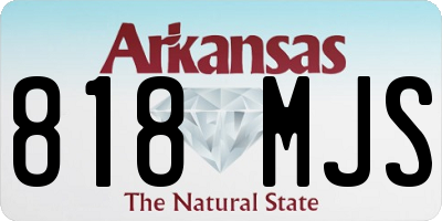 AR license plate 818MJS