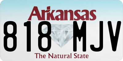 AR license plate 818MJV
