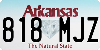 AR license plate 818MJZ