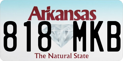AR license plate 818MKB