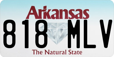 AR license plate 818MLV