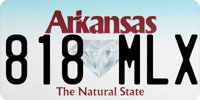 AR license plate 818MLX