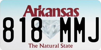 AR license plate 818MMJ