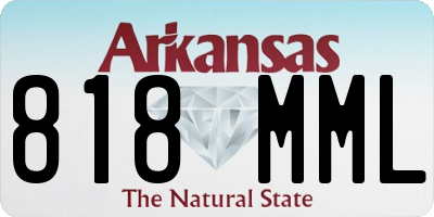 AR license plate 818MML