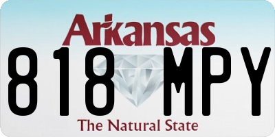 AR license plate 818MPY