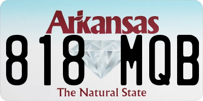 AR license plate 818MQB