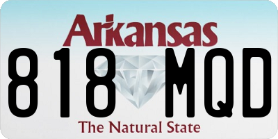 AR license plate 818MQD