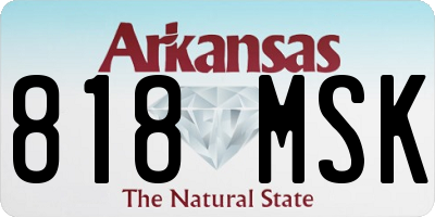 AR license plate 818MSK