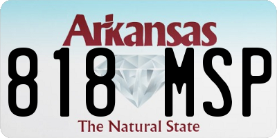 AR license plate 818MSP