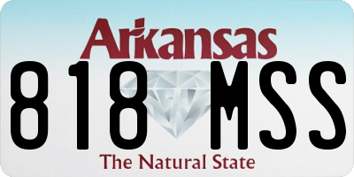 AR license plate 818MSS