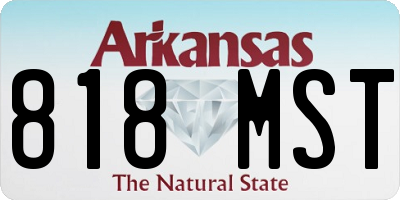 AR license plate 818MST