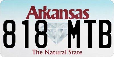 AR license plate 818MTB