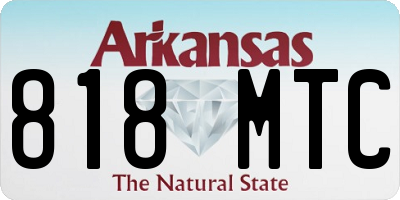 AR license plate 818MTC