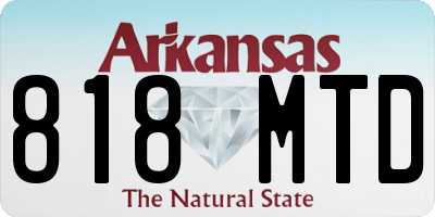 AR license plate 818MTD