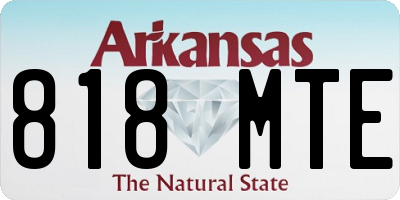 AR license plate 818MTE