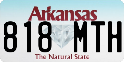 AR license plate 818MTH
