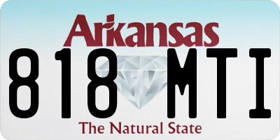 AR license plate 818MTI