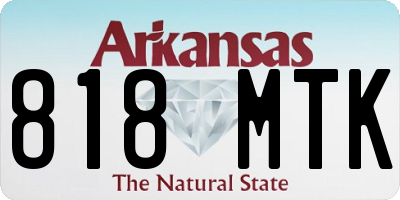 AR license plate 818MTK